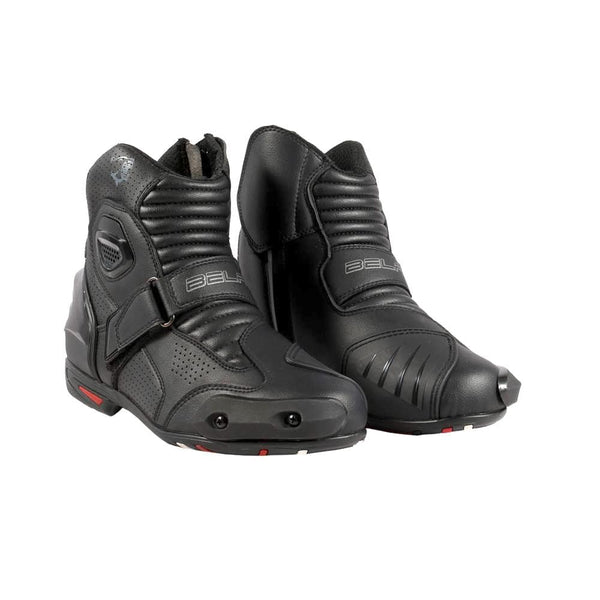 Bela Faster Motorcycle Short Racing Boots Black